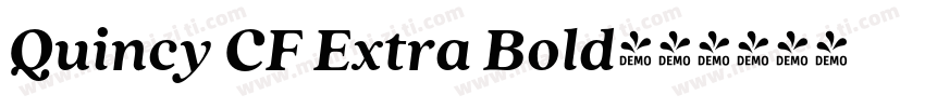 Quincy CF Extra Bold字体转换